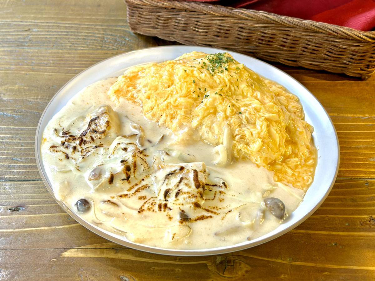 秋のきのこのホワイトソース